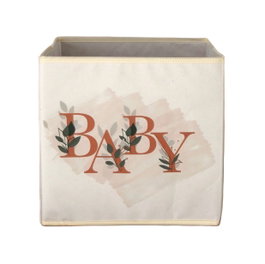Aberto Design YLC474 Cesta de fieltro crema 30x30x30 cm
